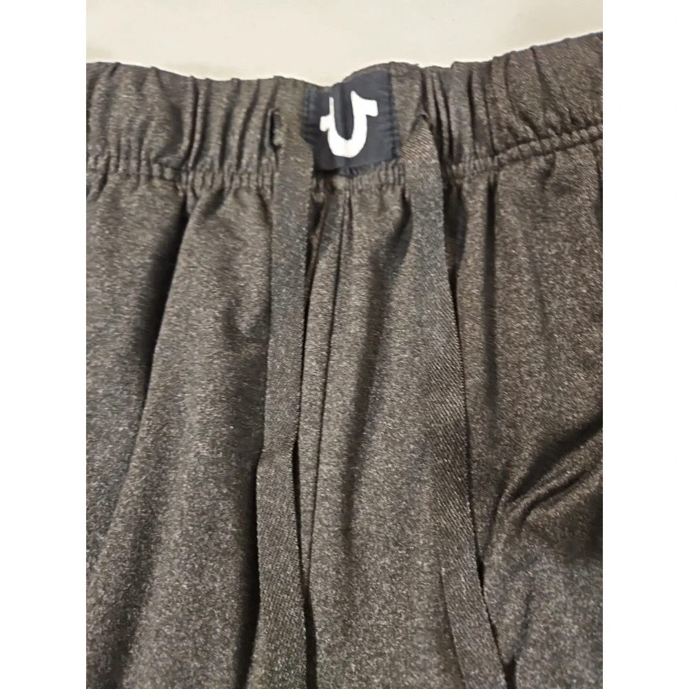 TRUE RELIGION Loungewear Joggers Size Medium Sweatpants‎ Black Cuffed (1501